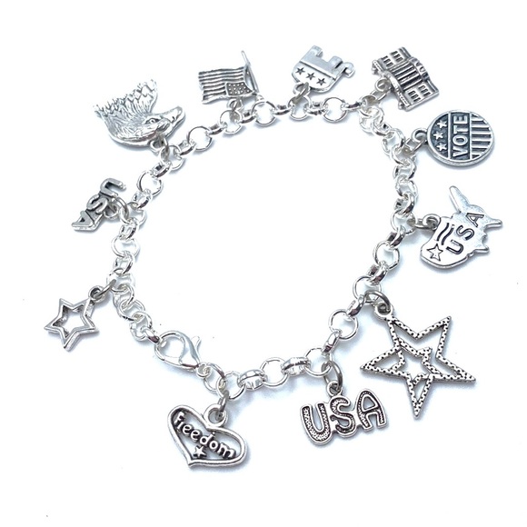 Vote Republican Charm Bracelet GOP Politics - Picture 4 of 5